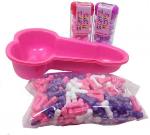 Hott Products Discount Bachelorette Party Candy Pack with Pink Pecker Trays and Colorful Penis Candies